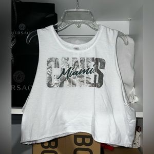 University of Miami Women’s Cropped Muscle Tank | Medium